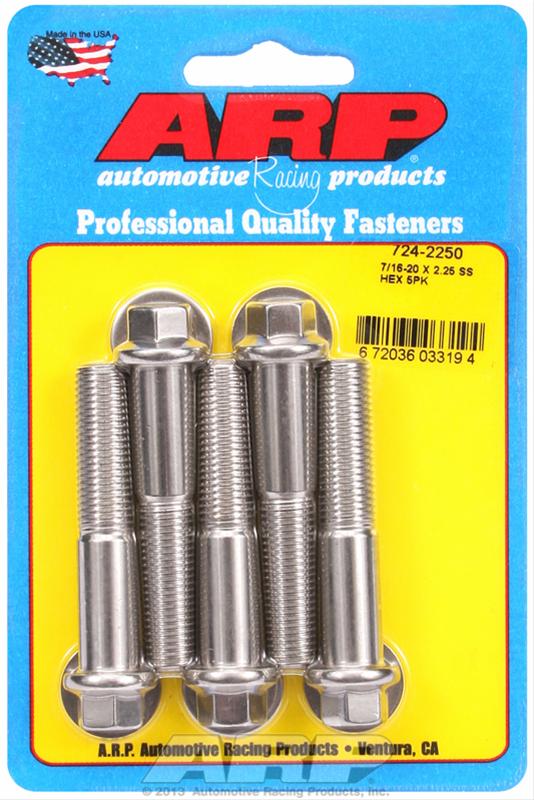 ARP ARP 7/16"-20 x 2.250 hex SS bolts (724-2250) SR