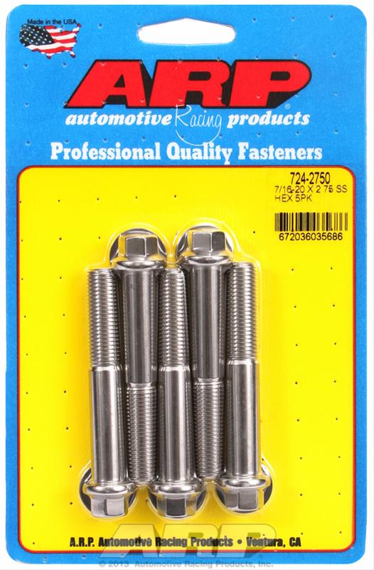 ARP ARP 7/16"-20 x 2.750 hex SS bolts (724-2750) SR