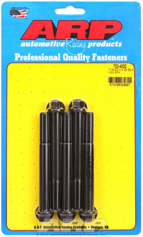 ARP ARP 7/16"-20 x 4.000 hex black oxide bolts (753-4000) SR