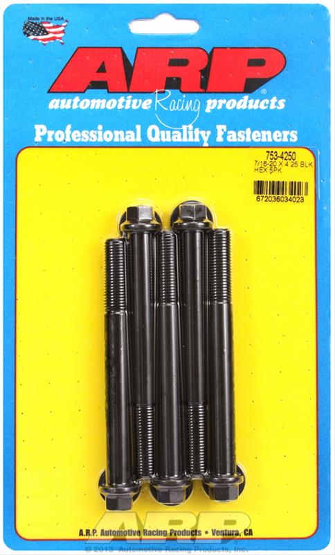 ARP ARP 7/16"-20 x 4.250 hex black oxide bolts (753-4250) SR