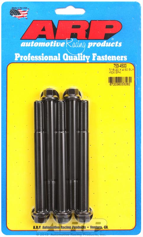 ARP ARP 7/16"-20 x 4.500 hex black oxide bolts (753-4500) SR