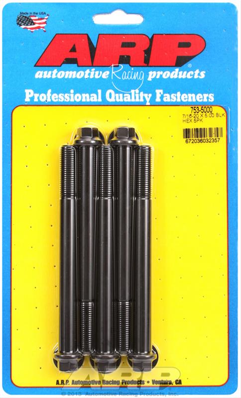 ARP ARP 7/16"-20 x 5.000 hex black oxide bolts (753-5000) SR