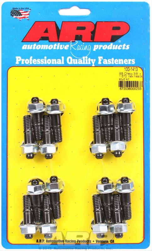 ARP ARP BB Chevy 3/8 x 1.670" hex header stud kit (100-1413) SR