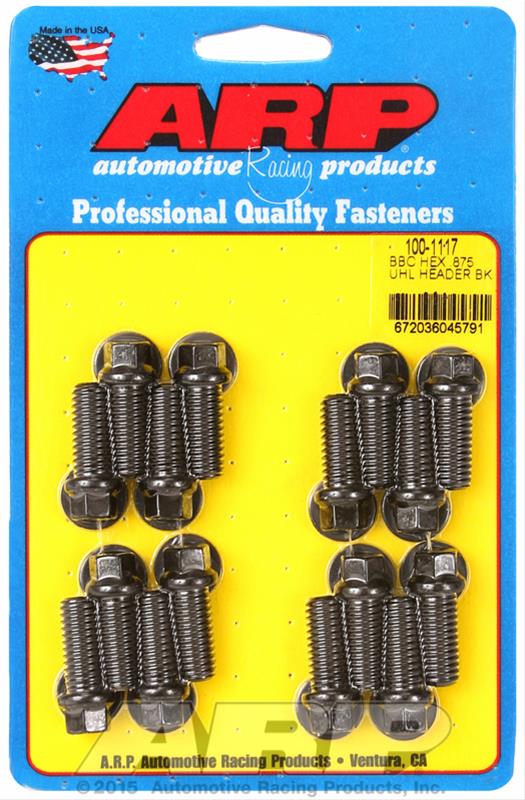 ARP ARP BB Chevy hex .875 UHL header bolt kit (100-1117) SR