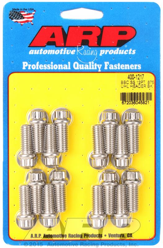 ARP ARP BB Chevy SS 12pt .875 UHL header bolt kit (400-1217) SR