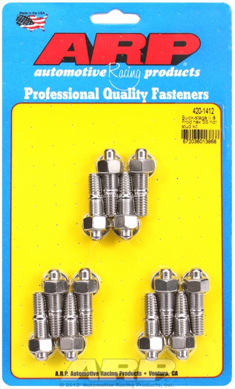 ARP ARP Buick Stage II & Prod hex SS header stud kit (420-1412) SR