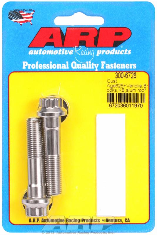 ARP ARP Cust Age625+ Venolia,Brooks,KB,alum rod bolts (300-6726) SR