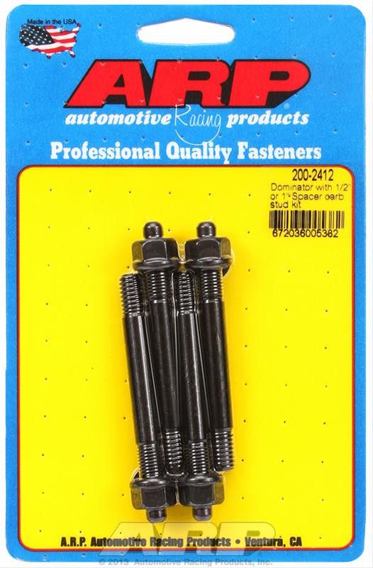 ARP ARP Dominator with 1/2" or 1" spacer carb stud kit (200-2412) SR
