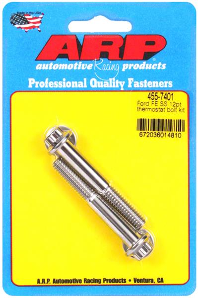 ARP ARP Ford FE SS 12pt thermostat bolt kit (455-7401) SR
