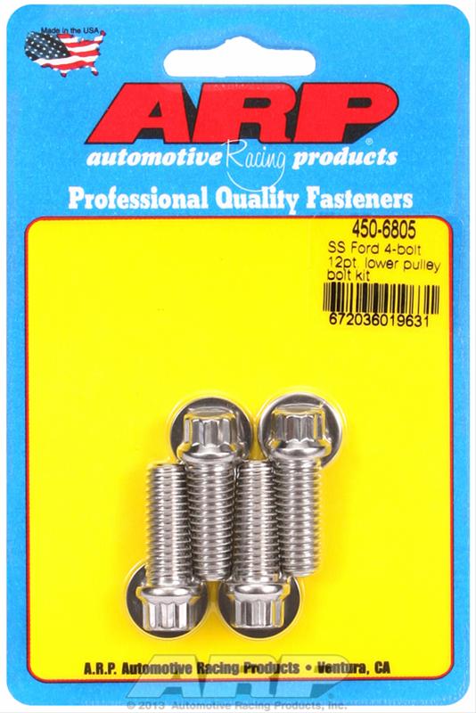 ARP ARP Ford SS 4-bolt 12pt lower pulley bolt kit (450-6805) SR