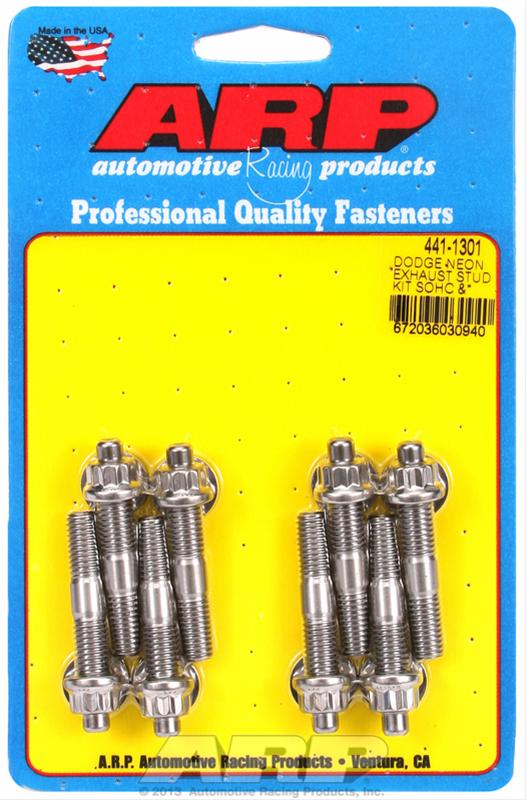 ARP Header Exhaust Stud Kit Stainless 12 Point Dodge Neon 420A SOHC DOHC 441-1301