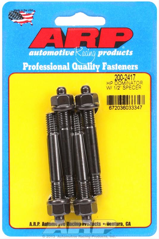 ARP ARP HP Dominator carb stud kit, w/ 1/2" spacer (200-2417) SR