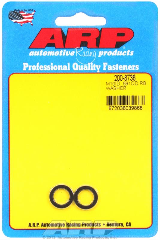 ARP ARP M10 ID .591 OD black washers (200-8736) SR