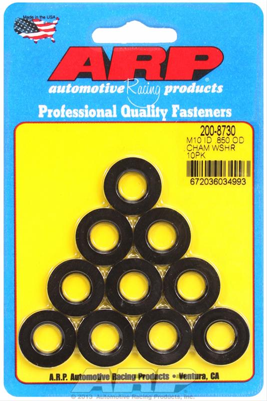 ARP ARP M10 ID .850 OD chamfer black washers (200-8730) SR