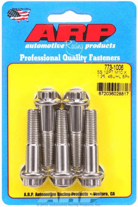 ARP ARP M10 x 1.25 x 45 12pt SS bolts (773-1006) SR
