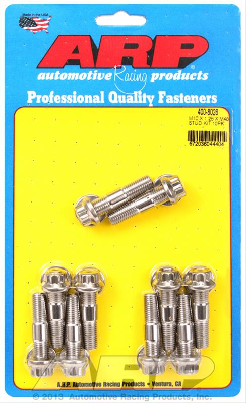 ARP ARP M10 X 1.25 X 48mm broached stud kit 10pcs (400-8026) SR