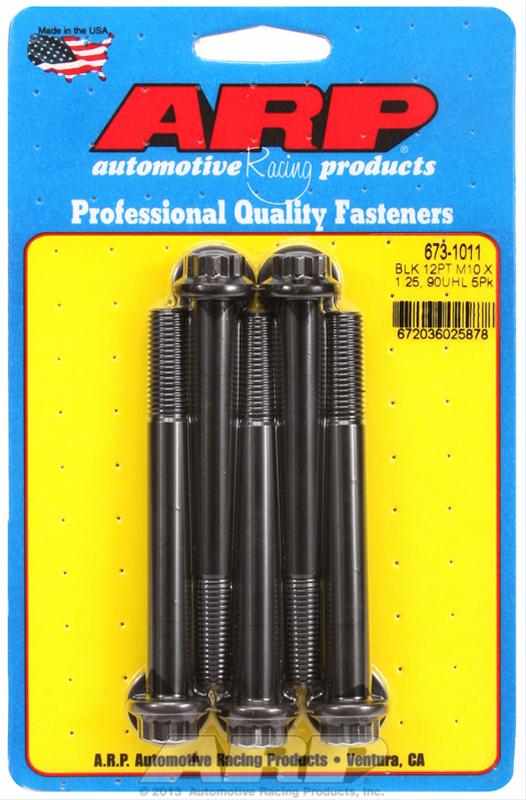 ARP ARP M10 x 1.25 x 90  12pt black oxide bolts (673-1011) SR
