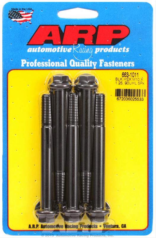 ARP ARP M10 x 1.25 x 90  hex black oxide bolts (663-1011) SR