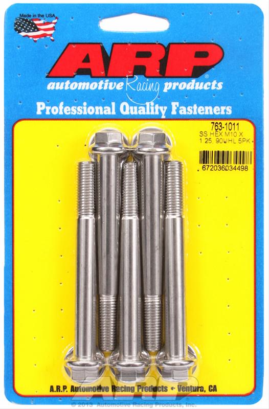 ARP ARP M10 x 1.25 x 90  hex SS bolts (763-1011) SR