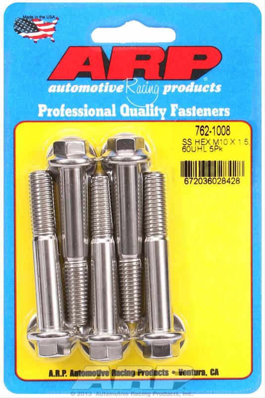 ARP ARP M10 x 1.50 x 60  hex SS bolts (762-1008) SR