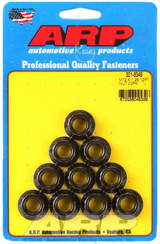 ARP ARP M12 X 1.25 12pt nut kit (301-8349) SR