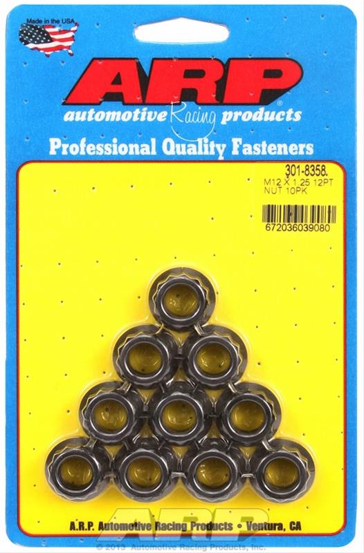 ARP ARP M12 X 1.25 12pt nut kit (301-8358) SR