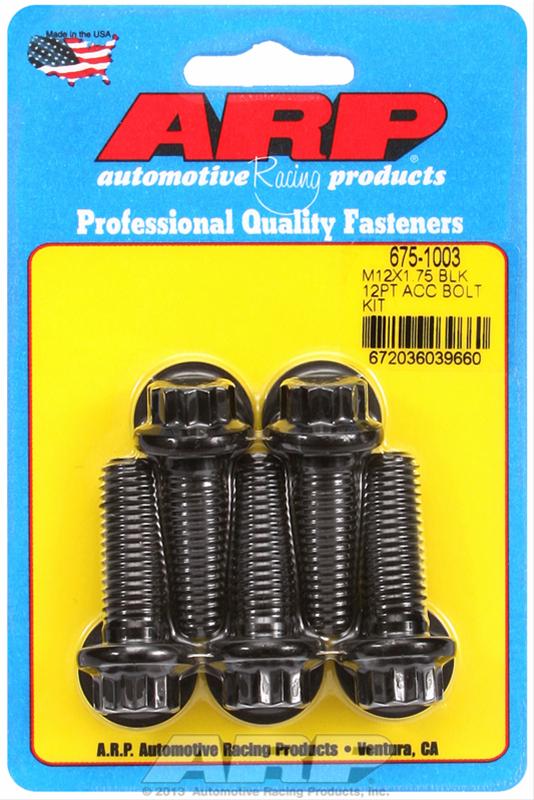 ARP ARP M12 X 1.75 X 35 12pt black oxide bolts (675-1003) SR