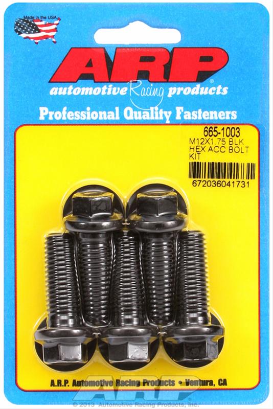 ARP ARP M12 x 1.75 x 35 hex black oxide bolts (665-1003) SR