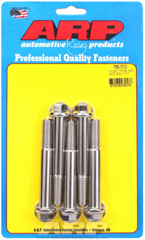 ARP ARP M12 x 1.75 x 90 hex SS bolts (765-1010) SR