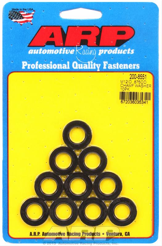 ARP ARP M12ID .875"OD chamfer black washers (200-8551) SR