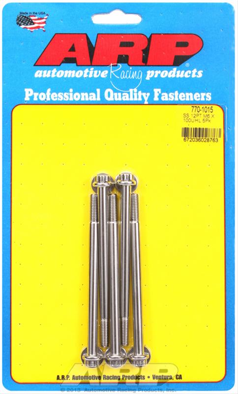 ARP ARP M6 x 1.00 x 100 12pt SS bolts (770-1015) SR