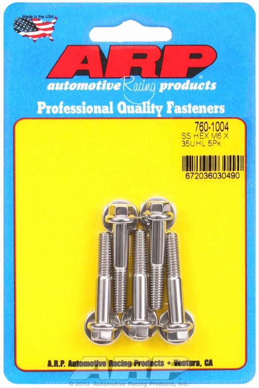 ARP ARP M6 x 1.00 x 35 hex SS bolts (760-1004) SR