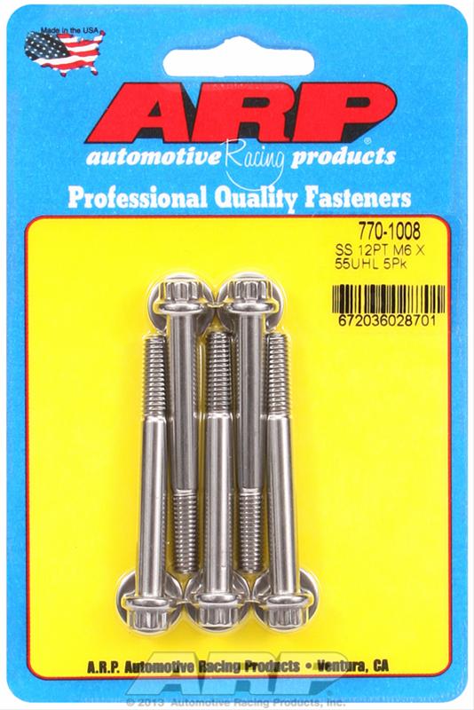 ARP ARP M6 x 1.00 x 55 12pt SS bolts (770-1008) SR