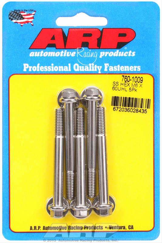 ARP ARP M6 x 1.00 x 60  hex SS bolts (760-1009) SR