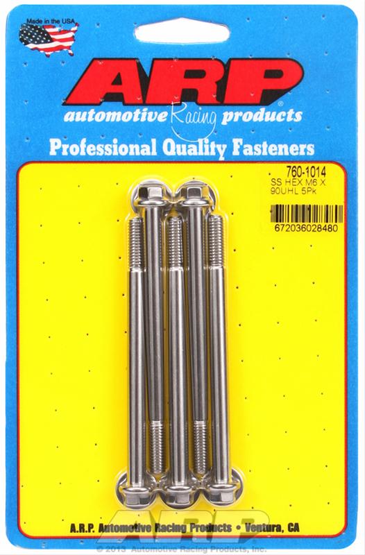 ARP ARP M6 x 1.00 x 90  hex SS bolts (760-1014) SR