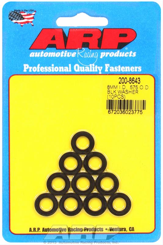ARP ARP M8 ID .575 OD black washers (200-8643) SR