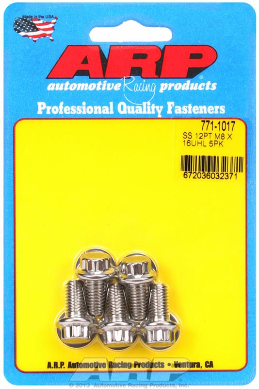 ARP ARP M8 x 1.25 x 16 12pt SS bolts (771-1017) SR