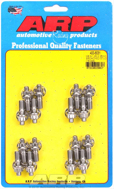 ARP ARP M8 X 1.25 X 32mm broached stud kit - 16pcs (400-8031) SR