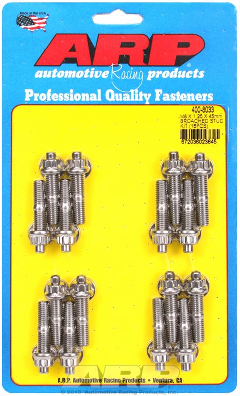 ARP ARP M8 X 1.25 X 45mm broached stud kit - 16pcs (400-8033) SR