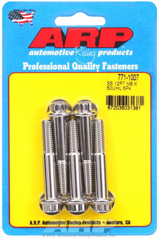 ARP ARP M8 x 1.25 x 50 12pt SS bolts (771-1007) SR