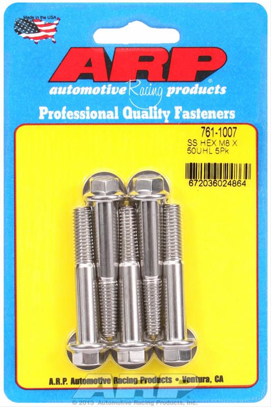 ARP ARP M8 x 1.25 x 50 hex SS bolts (761-1007) SR