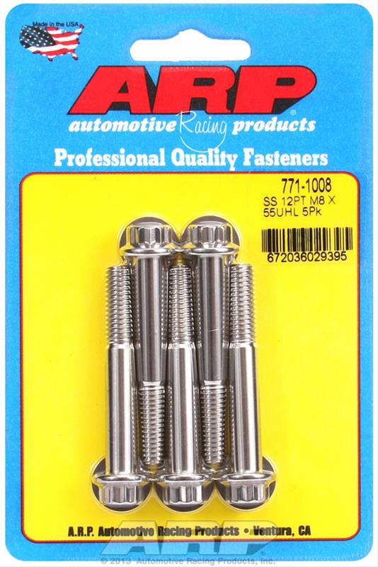 ARP ARP M8 x 1.25 x 55 12pt SS bolts (771-1008) SR