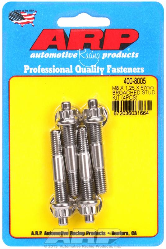 ARP ARP M8 X 1.25 X 57mm broached stud kit - 4pcs (400-8005) SR