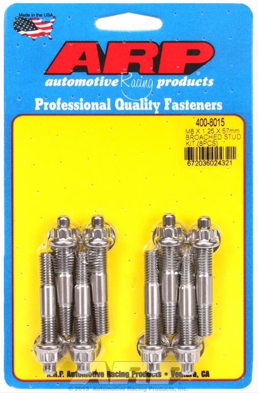 ARP ARP M8 X 1.25 X 57mm broached stud kit - 8pcs (400-8015) SR