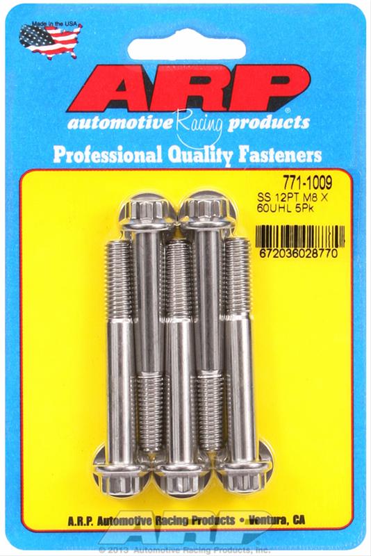 ARP ARP M8 x 1.25 x 60  12pt SS bolts (771-1009) SR