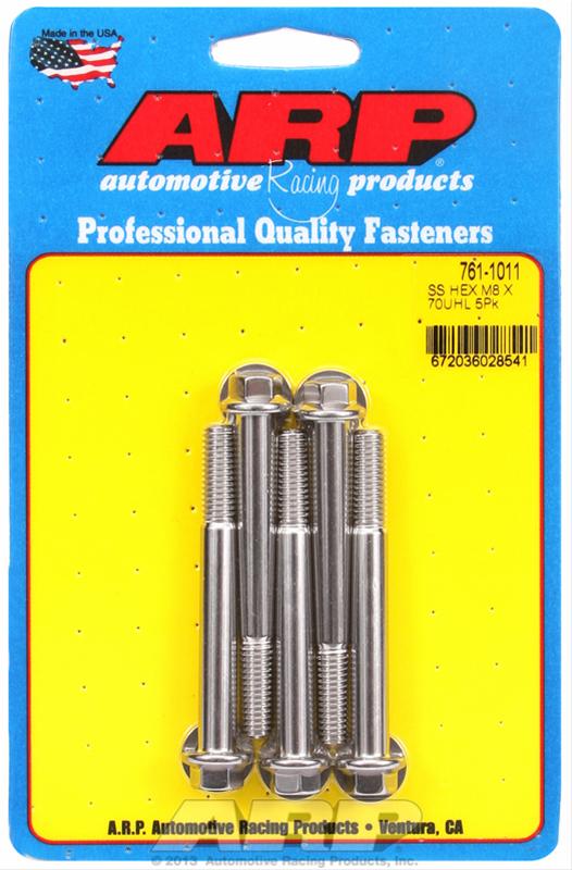 ARP ARP M8 x 1.25 x 70 hex SS bolts (761-1011) SR