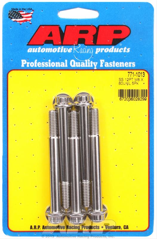 ARP ARP M8 x 1.25 x 80 12pt SS bolts (771-1013) SR