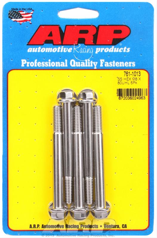 ARP ARP M8 x 1.25 x 80 hex SS bolts (761-1013) SR