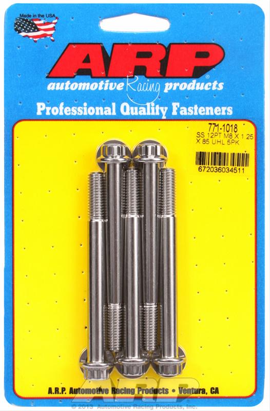ARP ARP M8 x 1.25 x 85 12pt SS bolts (771-1018) SR