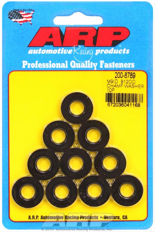 ARP ARP M9 ID .812 OD chamfer black washers (200-8789) SR